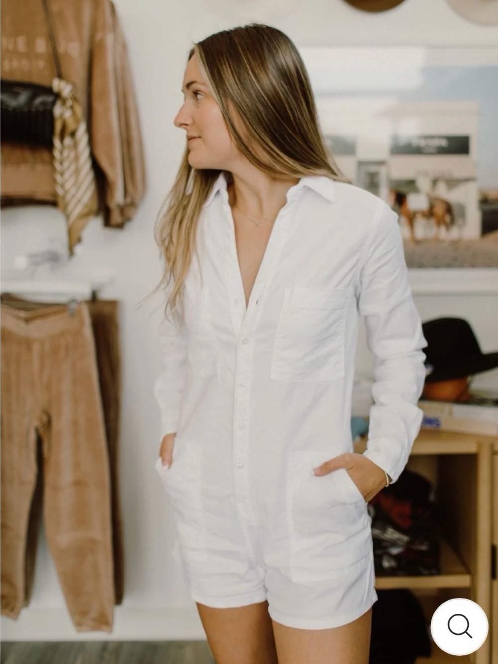Frank & Eileen Ireland Playsuit
White Italian Linen Romper
MEDIUM Women's - Picture 2 of 10